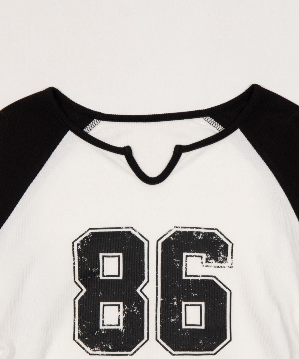 WEGO サイドドロストキーネックロンT 