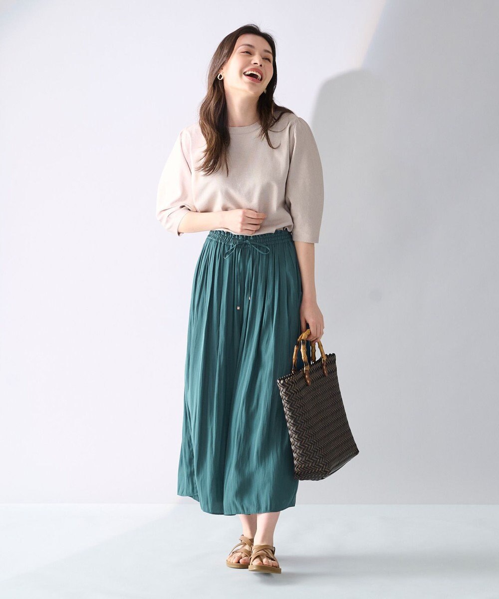 ANY 【洗濯機可】パフスリーブニットプルオーバー 