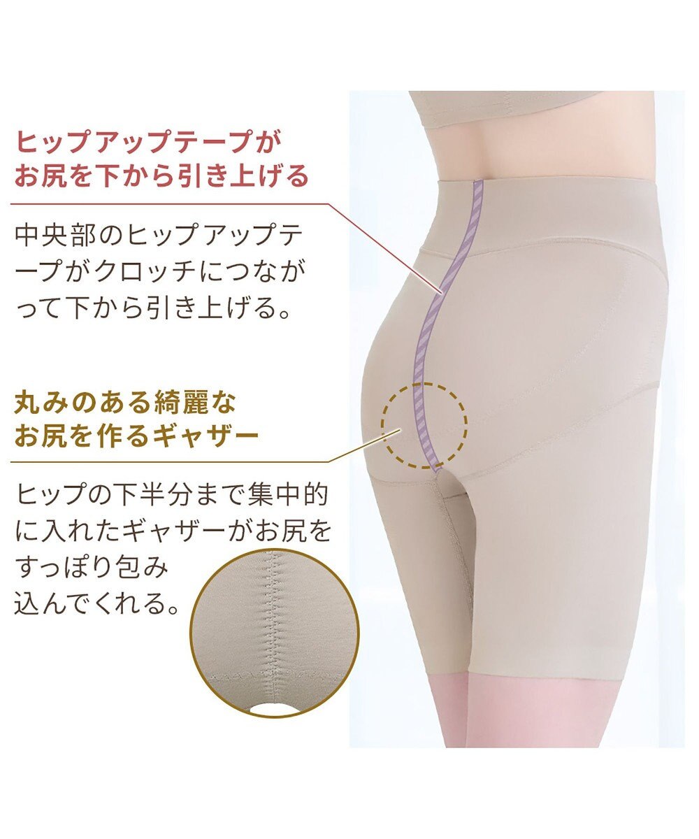 BRADELIS New York 【BRADELIS NewYork peace】綿混フィットレースガードル24 ブラデリス  1枚履きできるガードルショーツ 