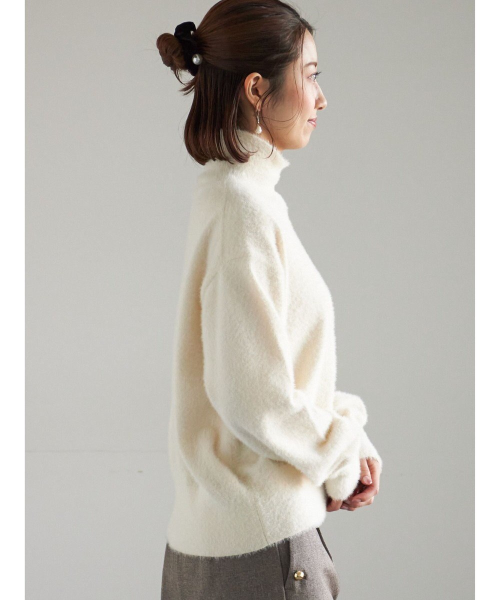Te chichi 【宮本茉由着用】ハイネックフェザーニット 
