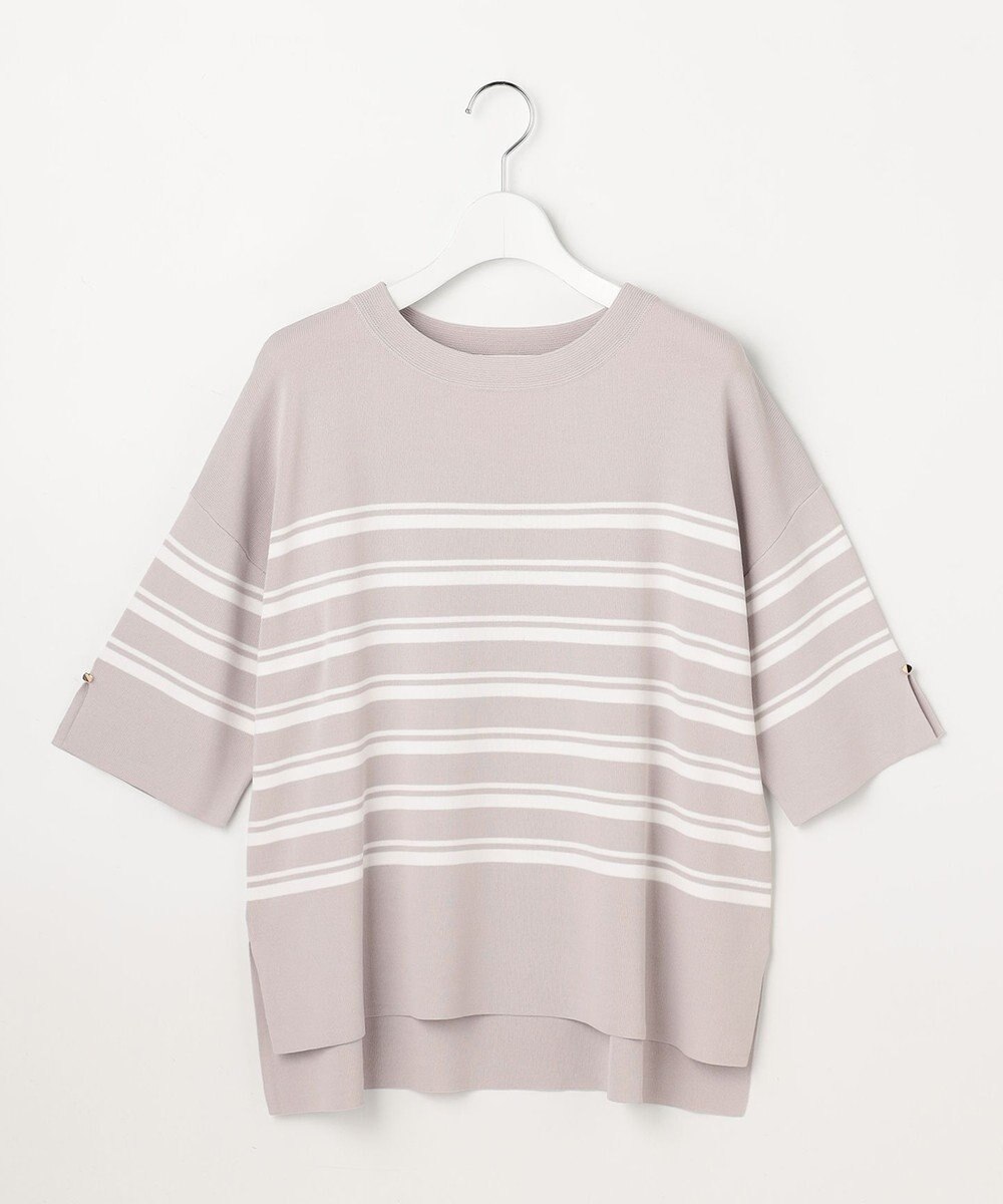 ANY SIS 【アイスタッチ】ボートネックニット プルオーバー 