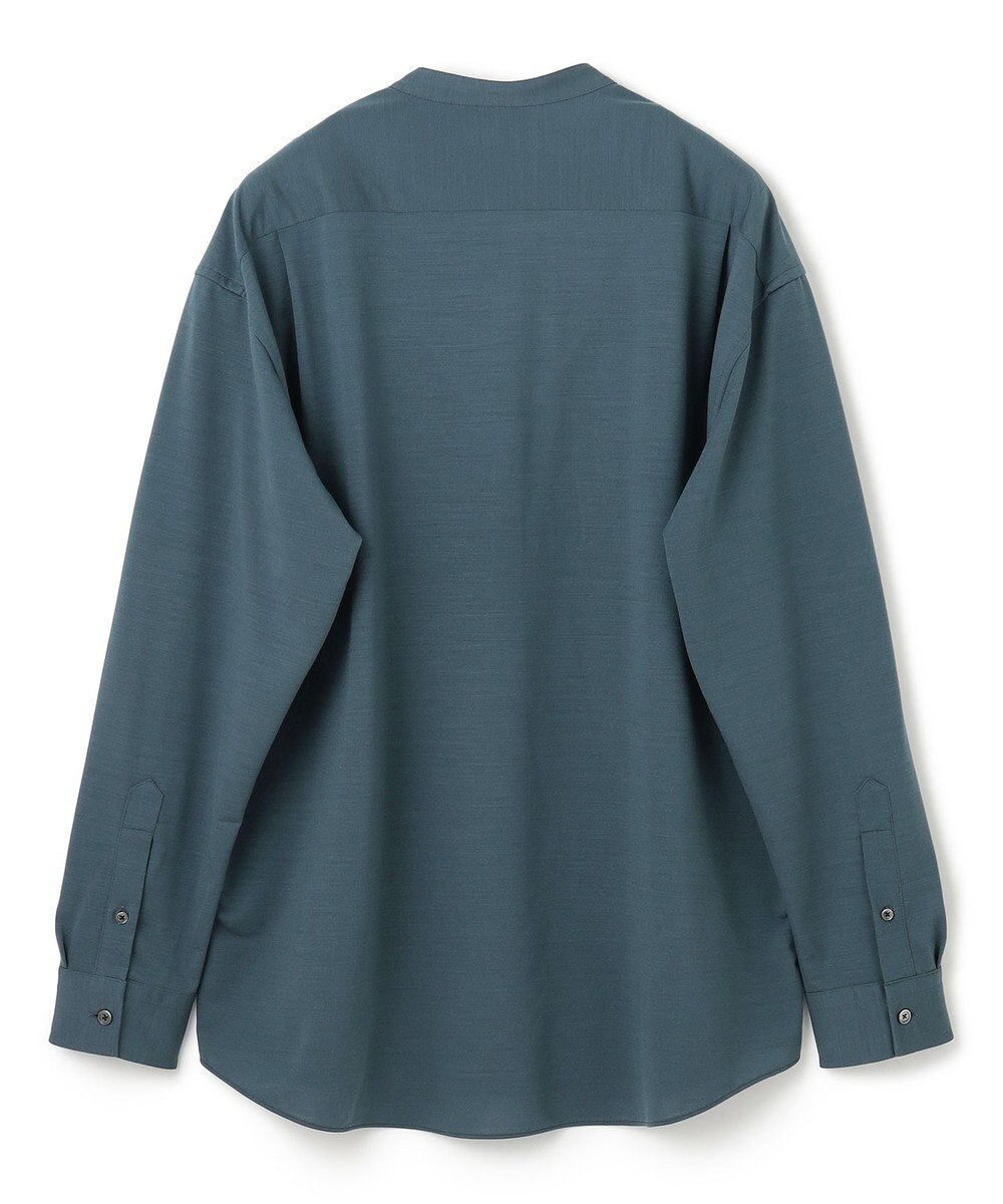 JOSEPH HOMME ウールツイストジャージー　バンドカラーシャツ 