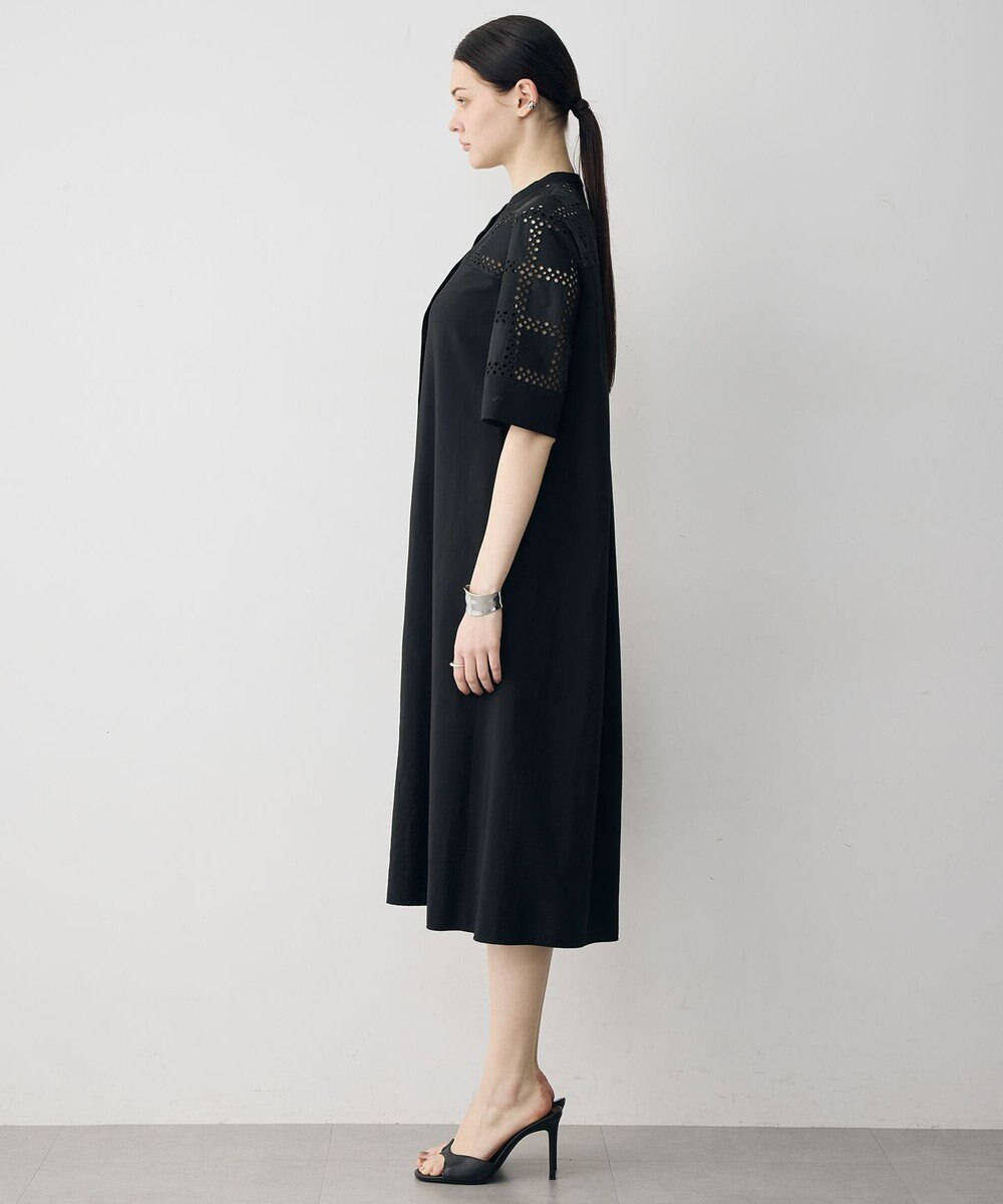 ICB L Vi/Nyライトタフタ エンブロイダリーワンピース 