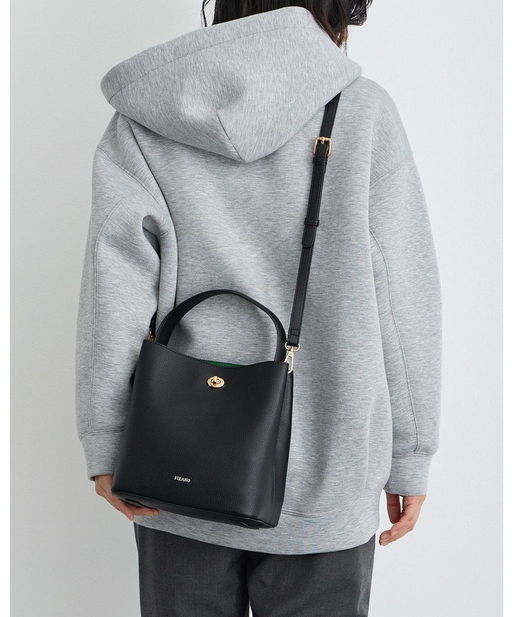 MioFIRANO ツイストロックボックスハンドバッグ 3WAY　FIRANO フィラノ 