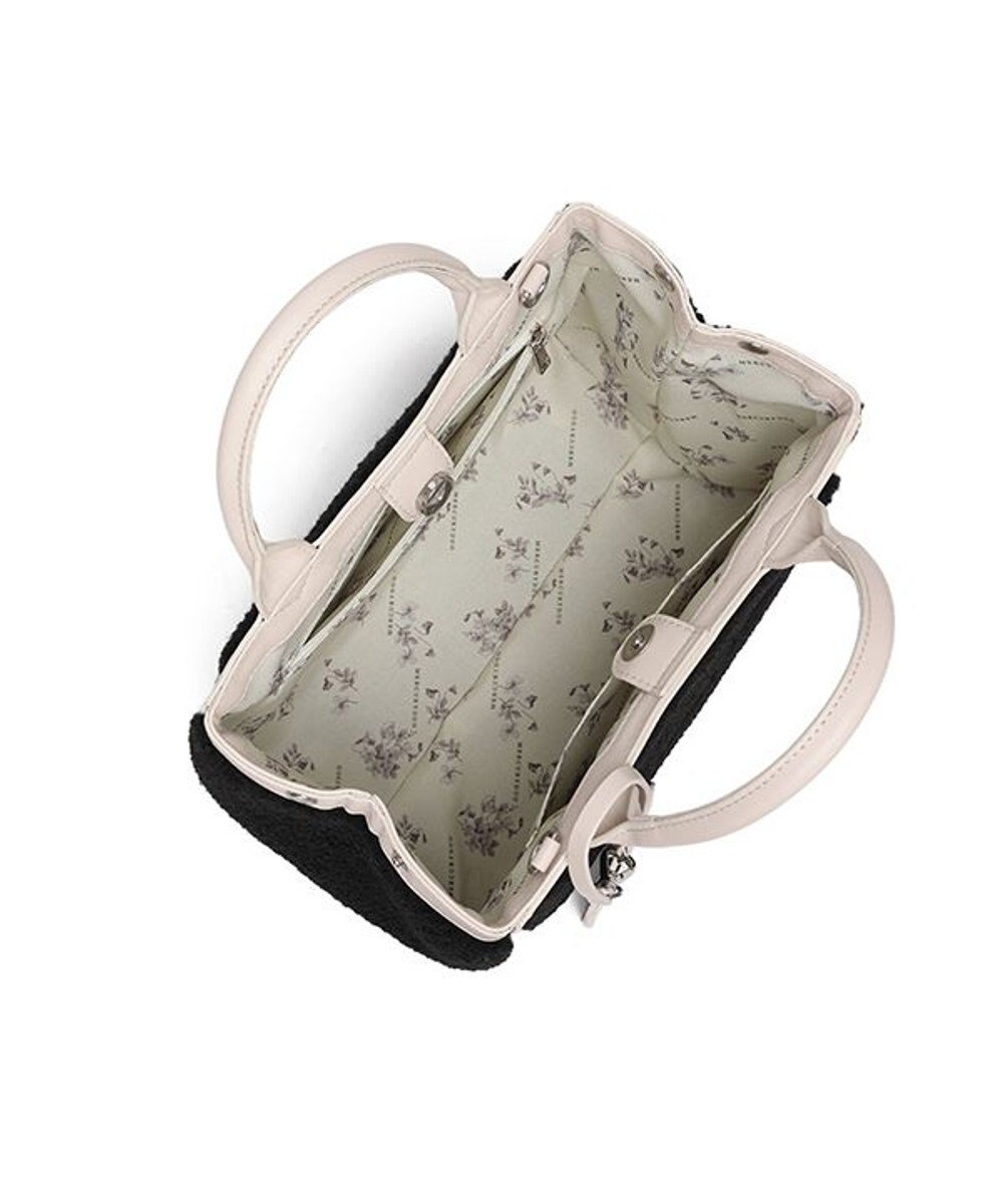 style code 【MERCURYDUO/マーキュリーデュオ】カードケース付　ロゴ刺繍ボアトートバッグ 