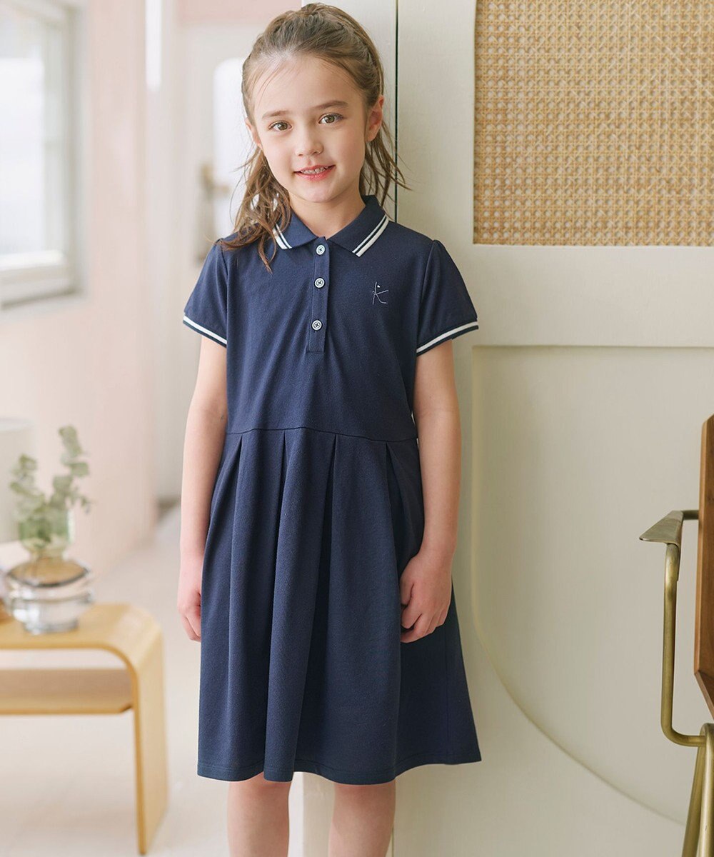 組曲 KIDS 【110-140㎝】 カノコポロワンピース 