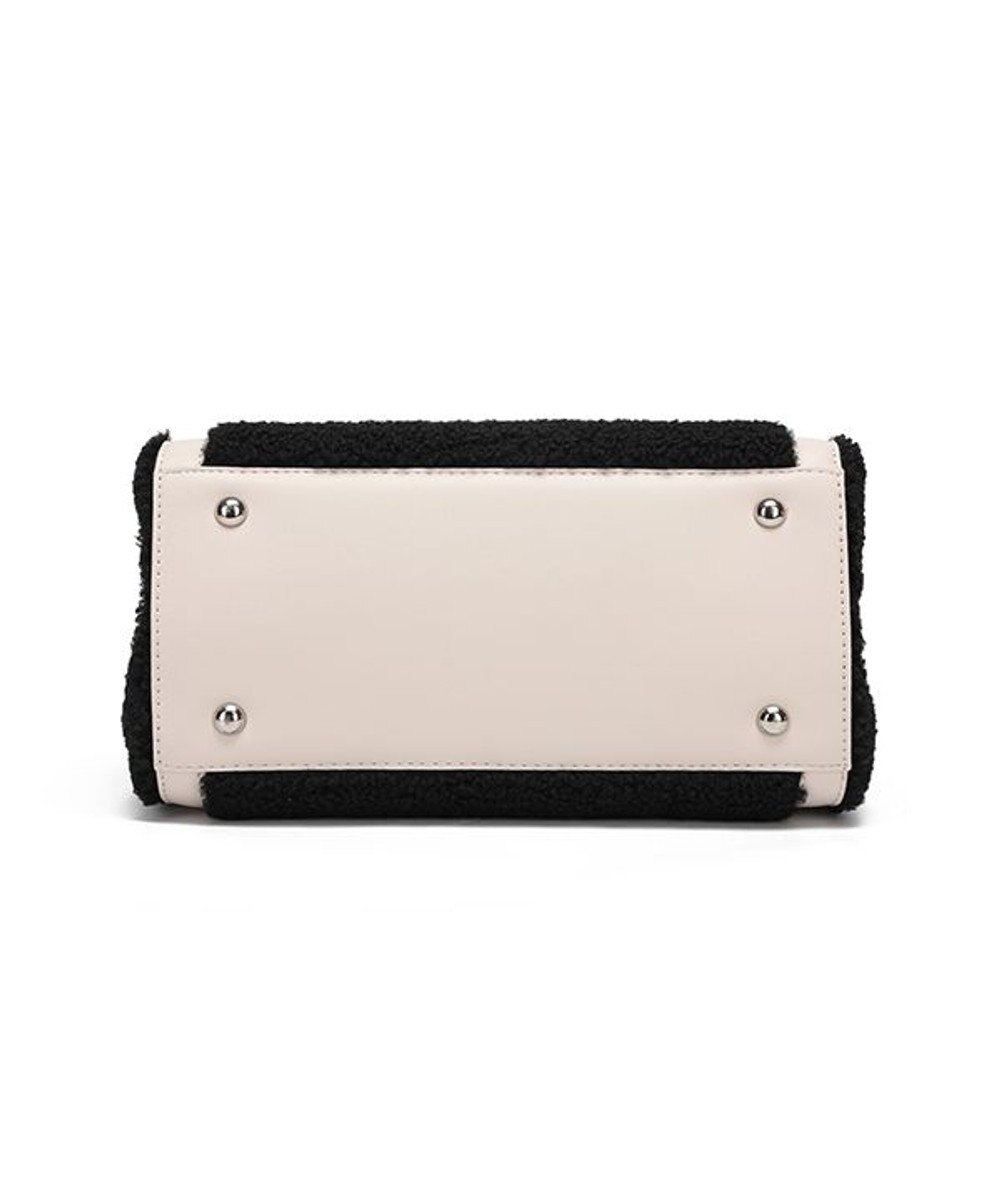 style code 【MERCURYDUO/マーキュリーデュオ】カードケース付　ロゴ刺繍ボアトートバッグ 