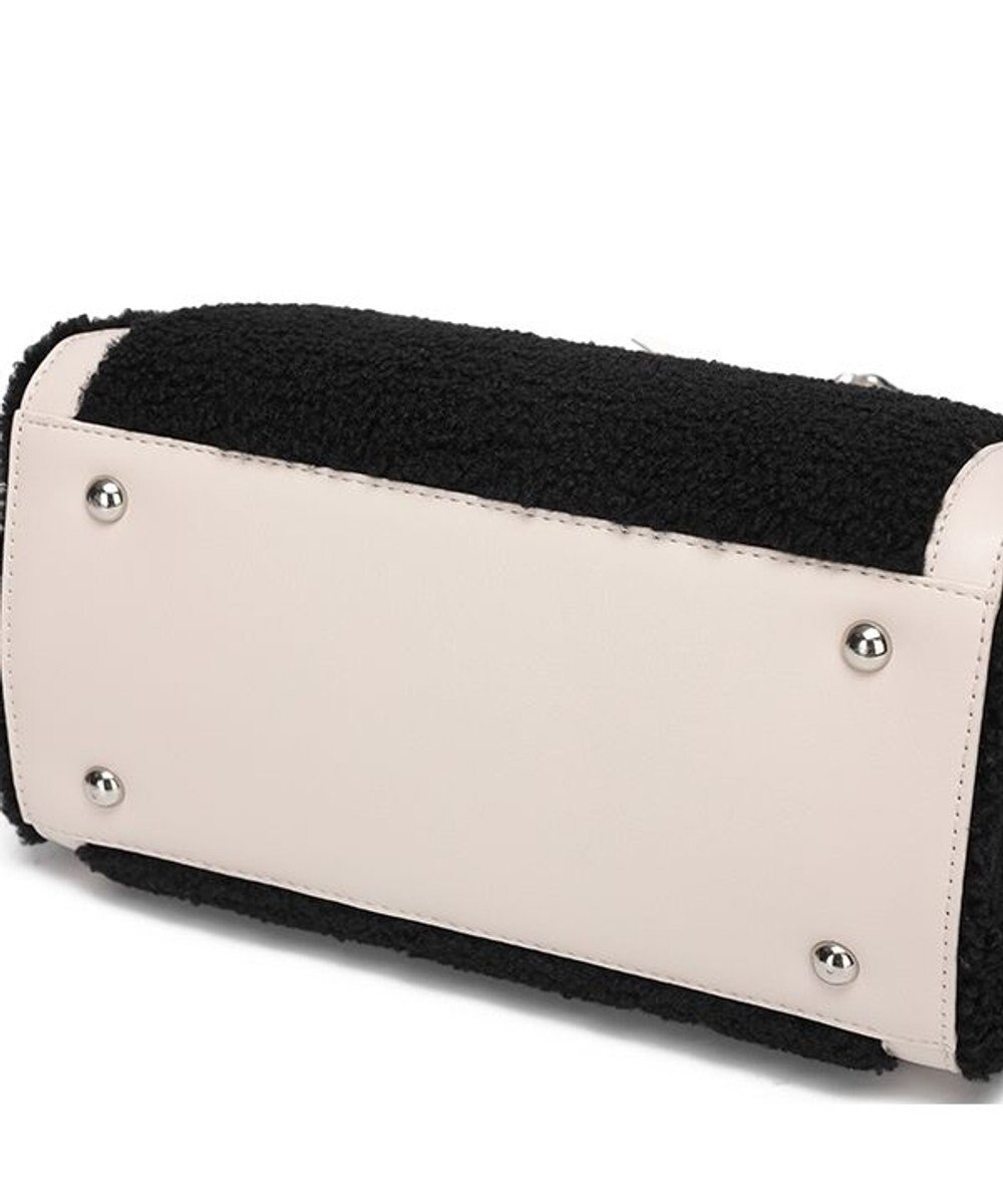 style code 【MERCURYDUO/マーキュリーデュオ】カードケース付　ロゴ刺繍ボアトートバッグ 