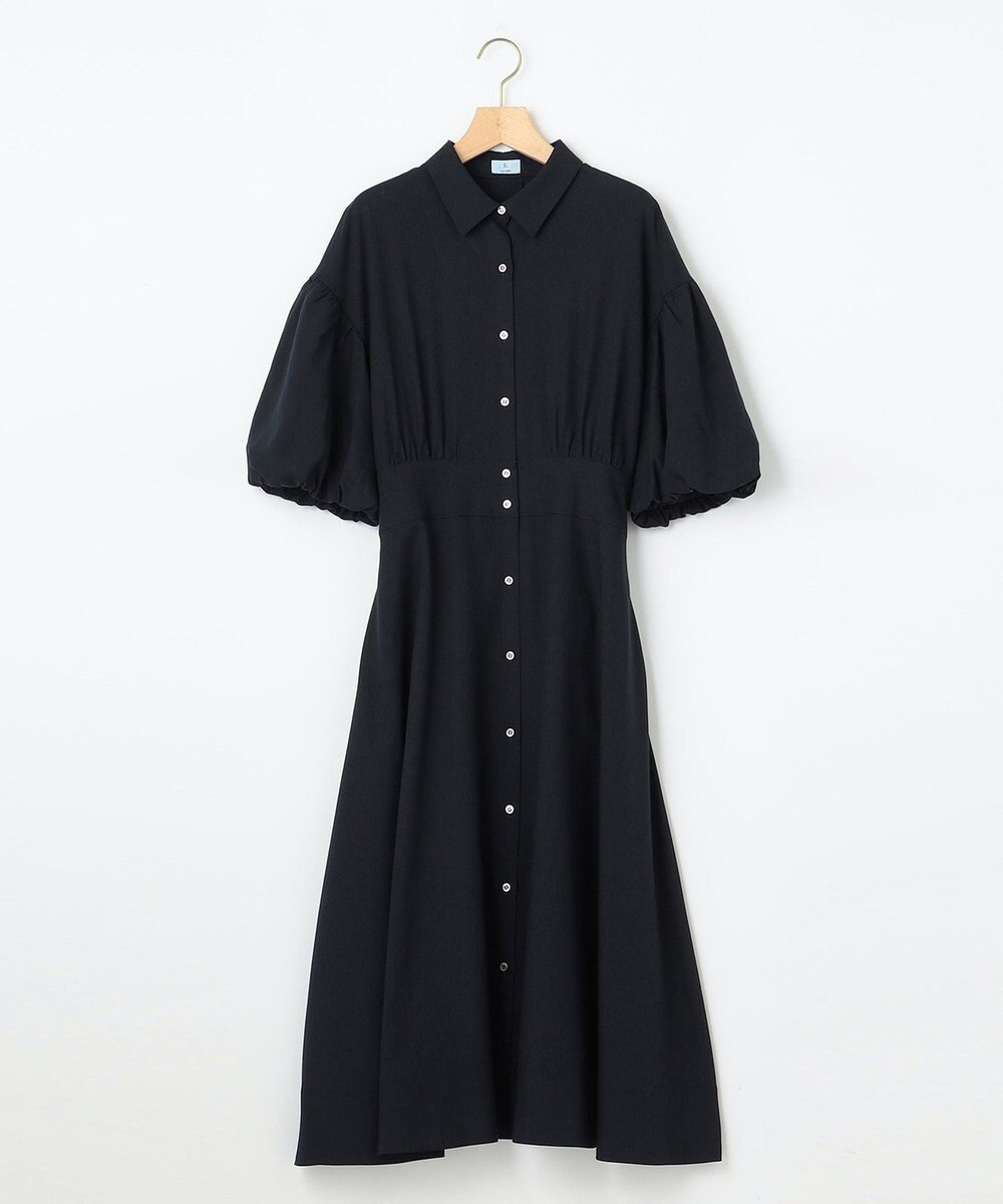 組曲 【WEB限定カラーあり】ボリュームスリーブシャツワンピース 