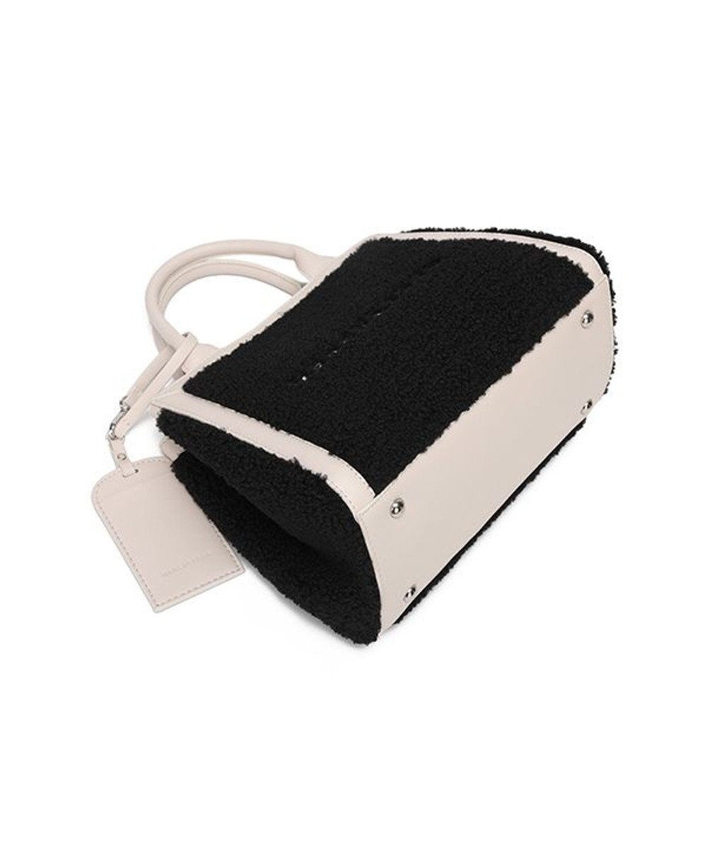 style code 【MERCURYDUO/マーキュリーデュオ】カードケース付　ロゴ刺繍ボアトートバッグ 