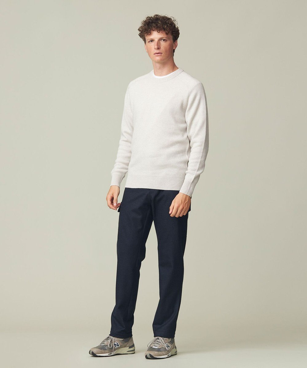 J.PRESS MEN カシミア サドルショルダー クルーネック ニット 