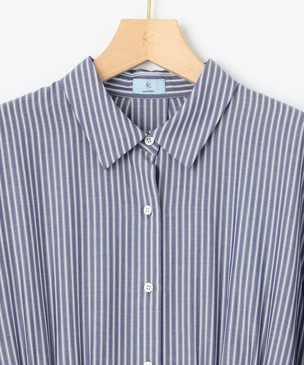 組曲 L 【WEB限定カラーあり】ボリュームスリーブシャツワンピース 