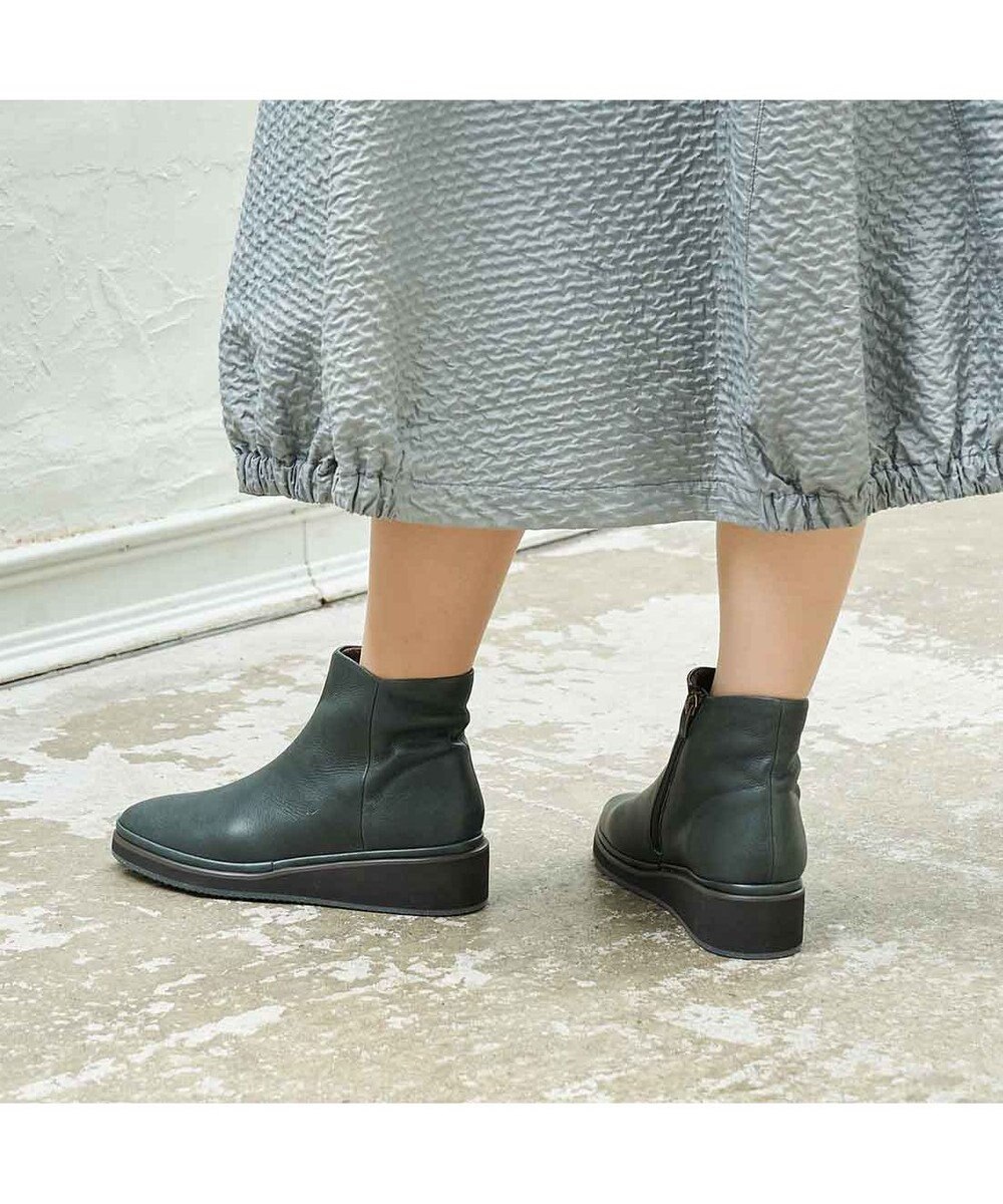 MODE ET JACOMO <D'ICI>プレーンウェッジショートブーツ 