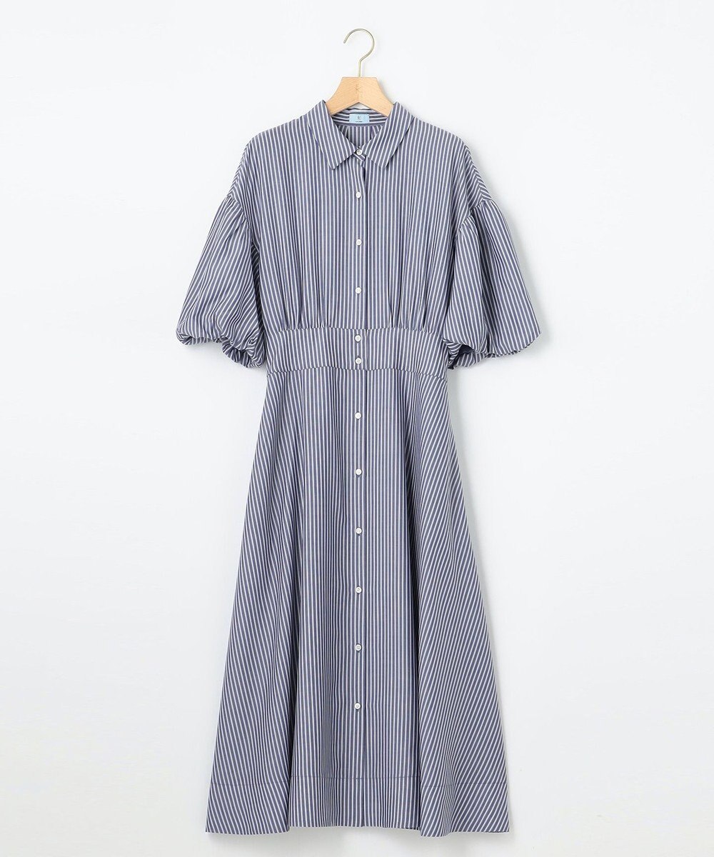 組曲 S 【WEB限定カラーあり】ボリュームスリーブシャツワンピース 