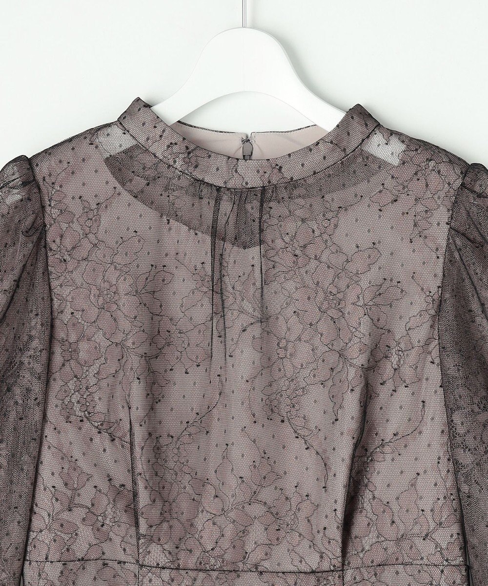 ANY SIS 【Lily Calin】バイカラードットチュール ドレス 