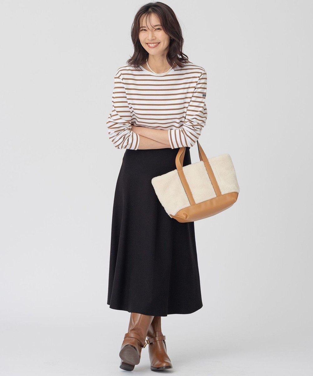 23区 S ヴィスコースストレッチ フレア スカート 