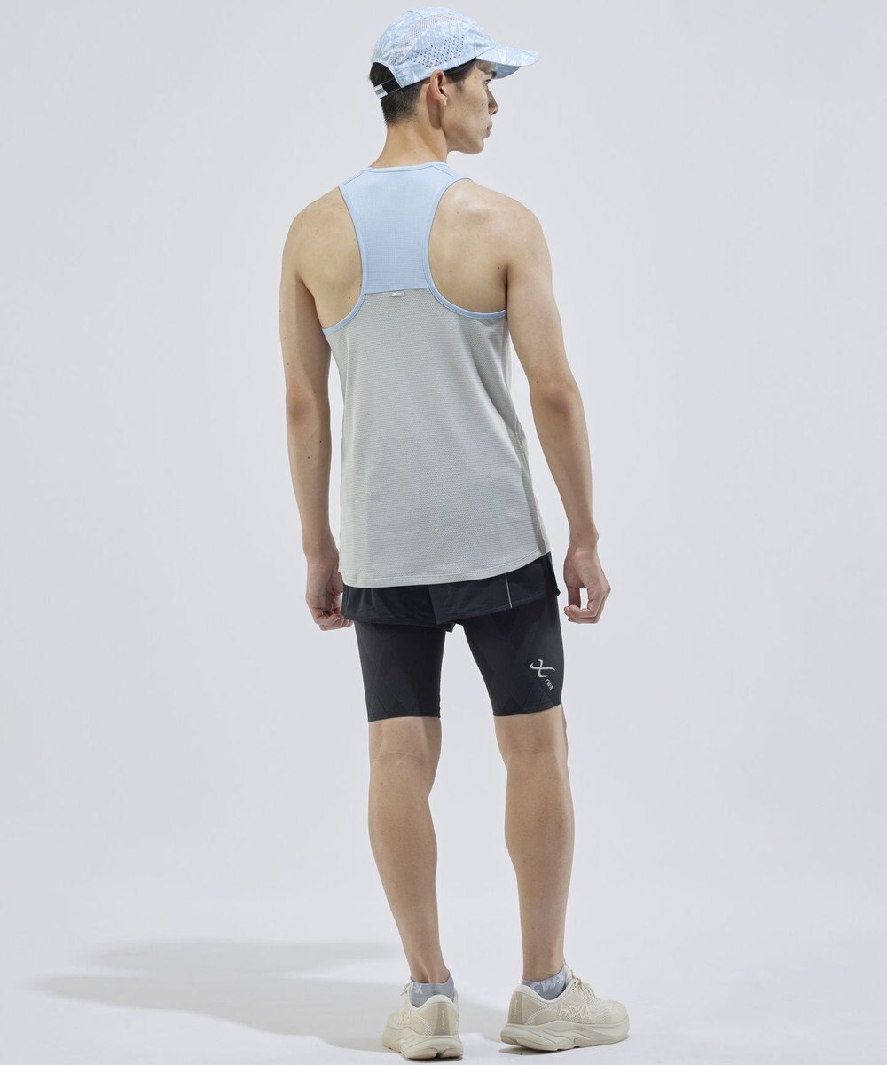 CW-X 【UNISEX】 CW-X ランニングボトムス メッシュ素材 風通りがよい スポーツウェア 2分丈 ユニセックス DHR362 /ワコール 