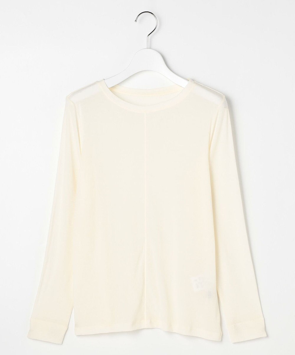 J.PRESS LADIES 【WEB限定】シアーストレッチフライス クルーネック シアー カットソー 