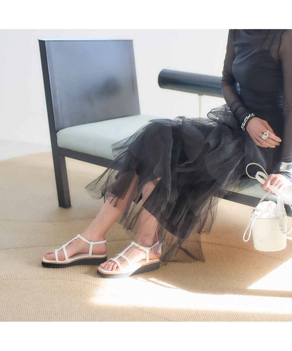 MODE ET JACOMO <carino>厚底Tストラップサンダル 