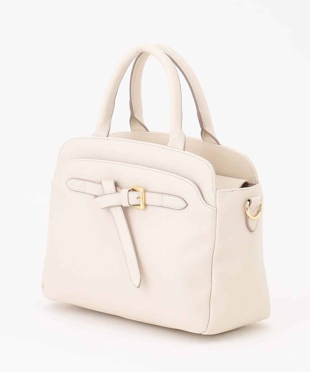 ANY SIS 【2WAY】ベルトバックルラウンドミディトート バッグ 