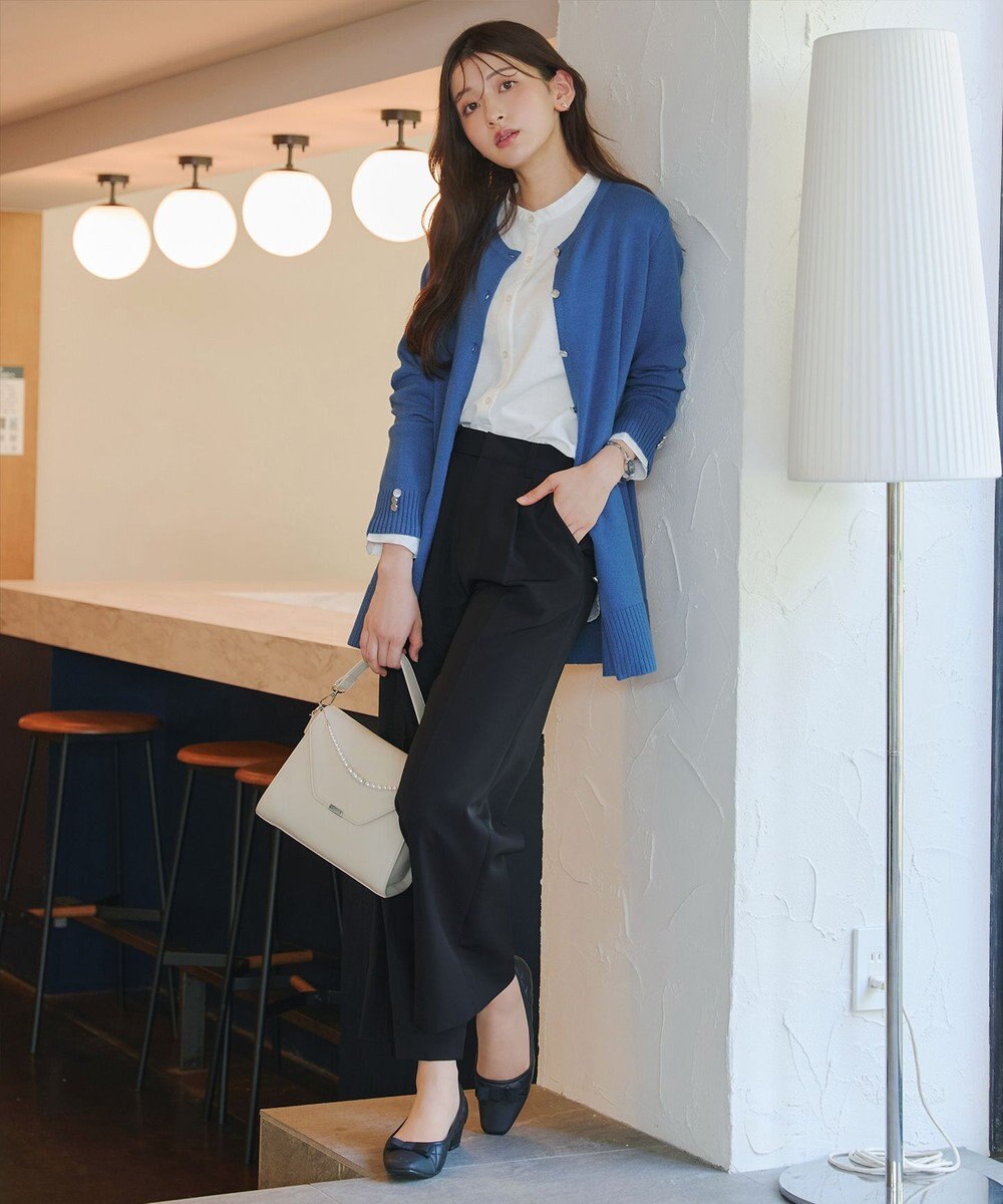 Tiaclasse 【洗える】きらボタンロングカーディガン 