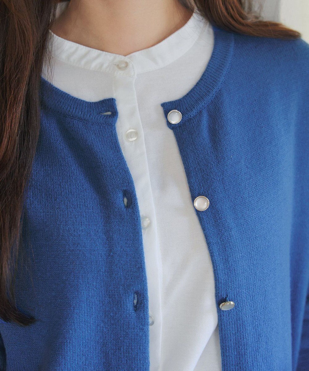 Tiaclasse 【洗える】きらボタンロングカーディガン 