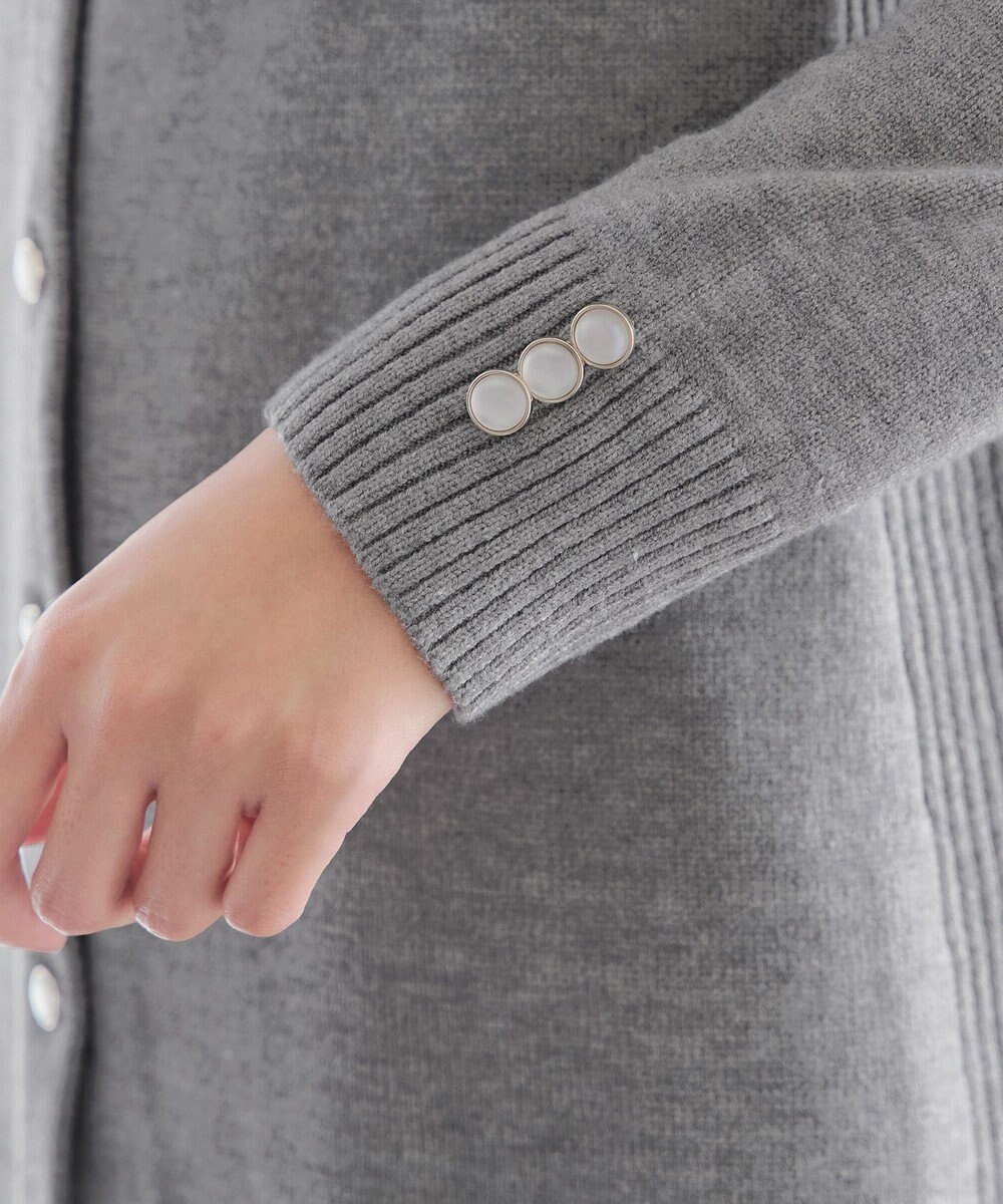 Tiaclasse 【洗える】きらボタンロングカーディガン 