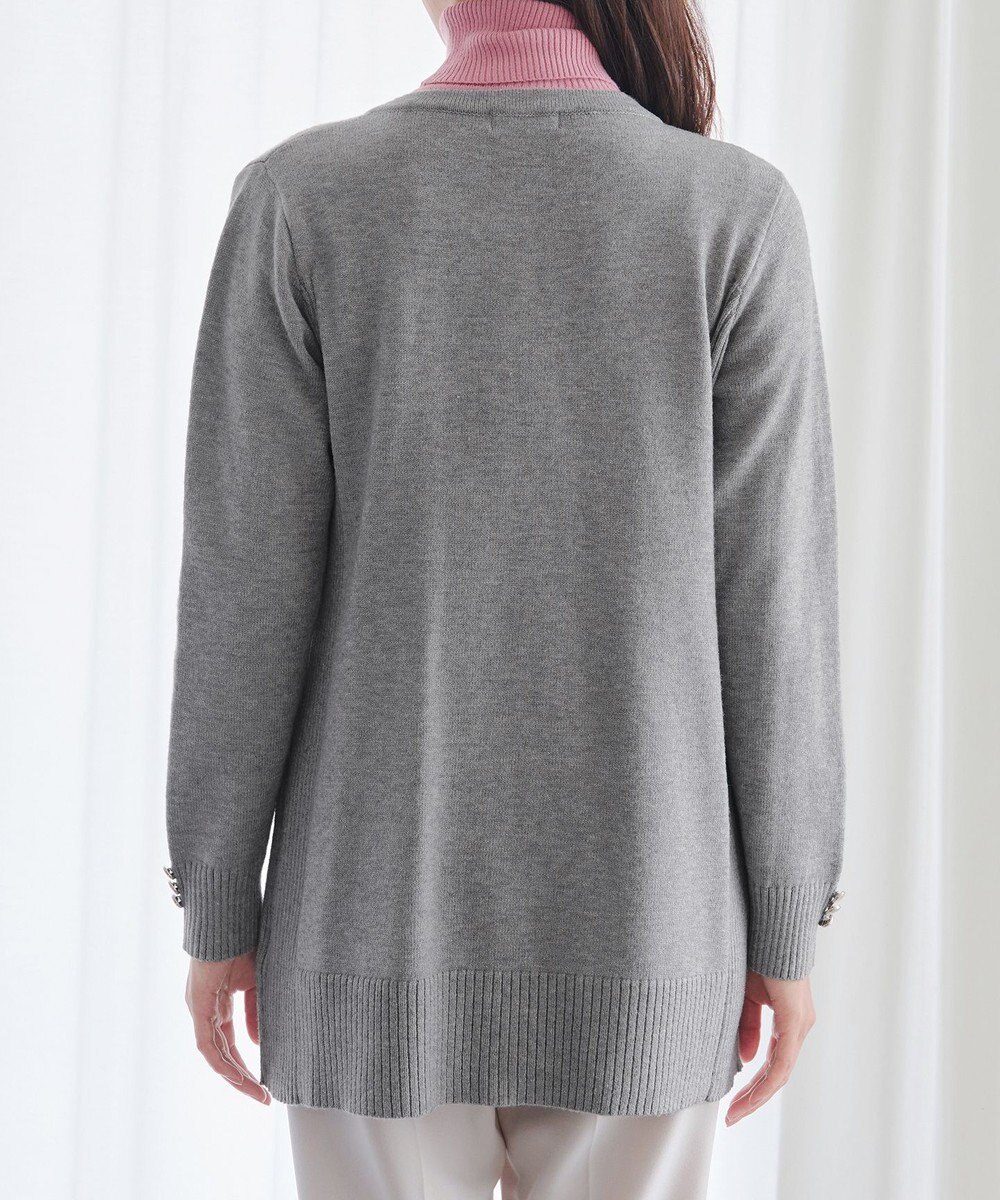 Tiaclasse 【洗える】きらボタンロングカーディガン 