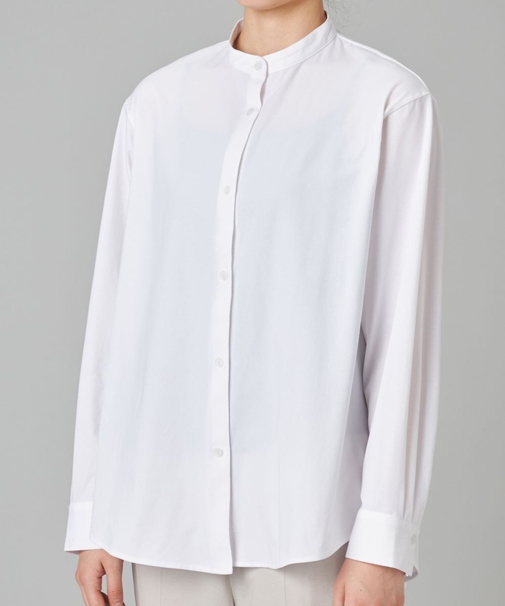 Chacott EasyCare+ノーカラーシャツ 