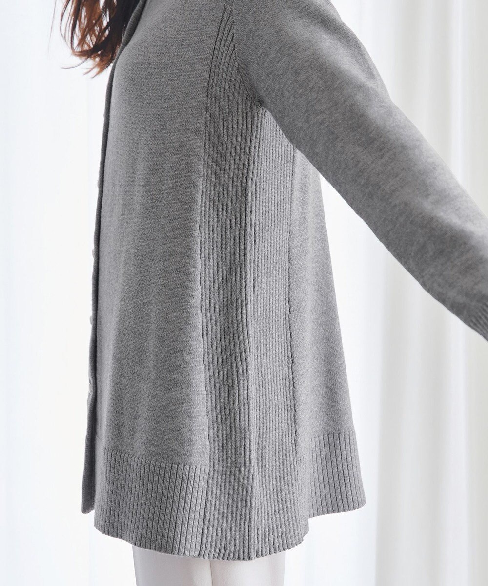 Tiaclasse 【洗える】きらボタンロングカーディガン 