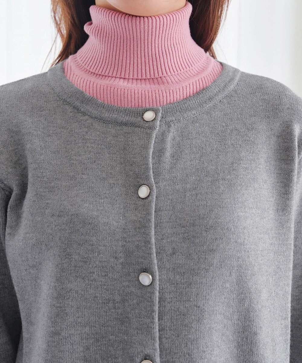 Tiaclasse 【洗える】きらボタンロングカーディガン 