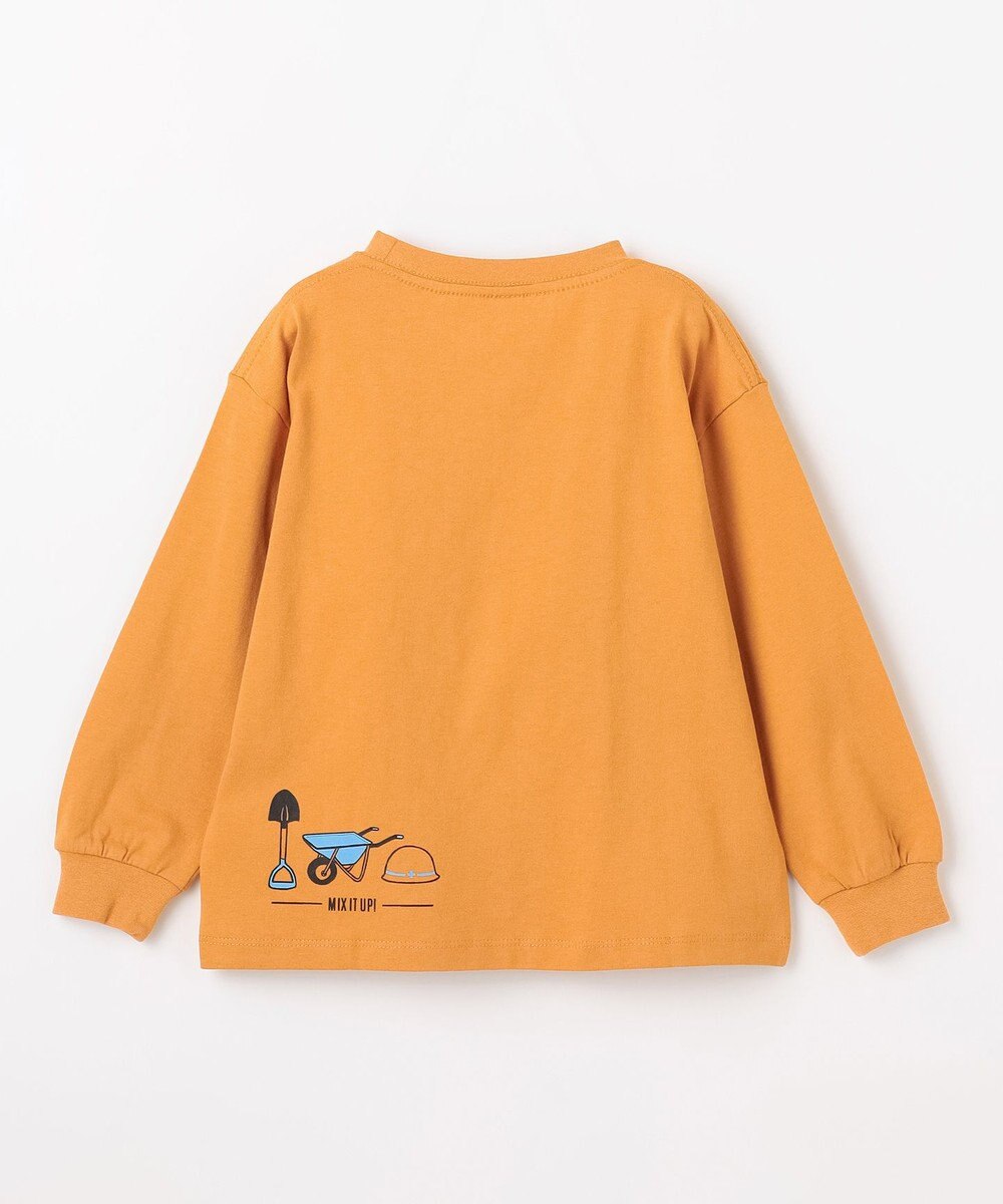 ANY KIDS はたらく車プリント 長袖Tシャツ 