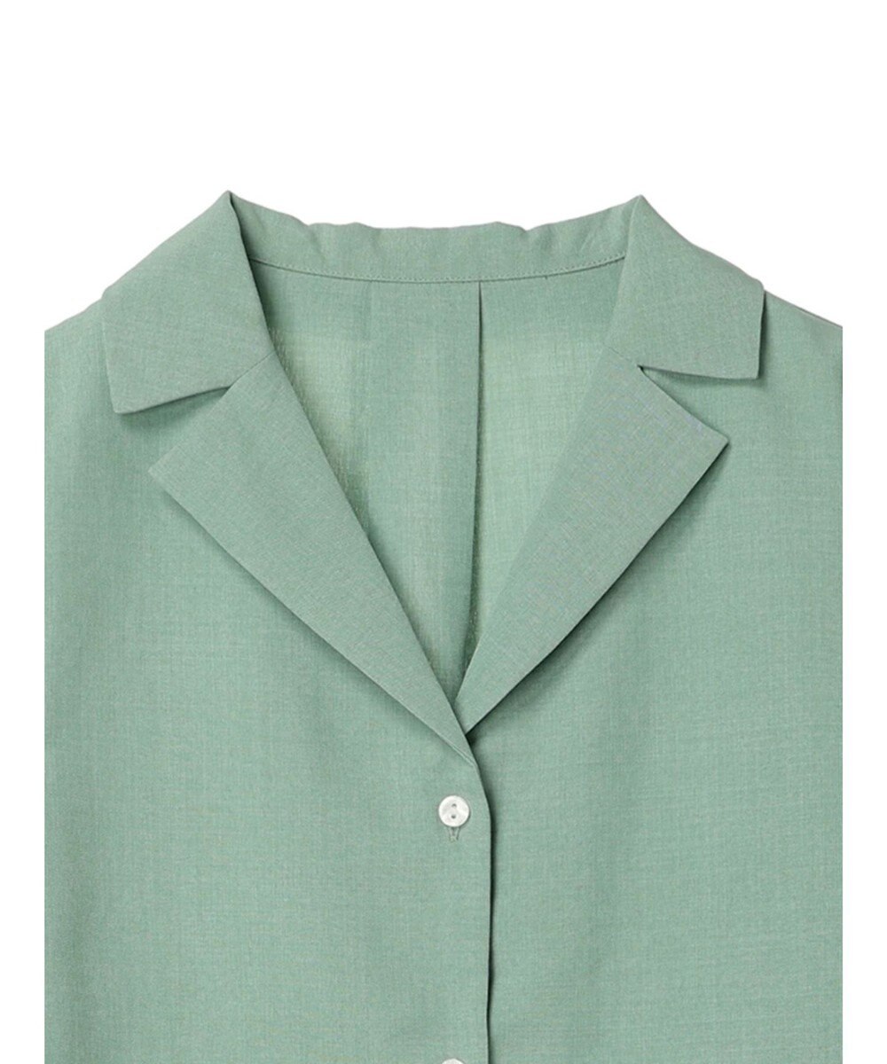 Green Parks 接触冷感　開襟シャツ 