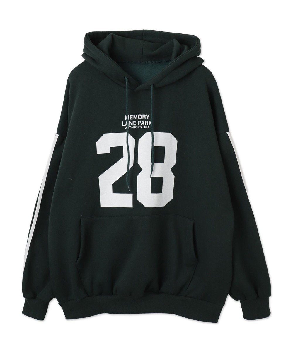 WEGO サイドラインナンバリングパーカー 