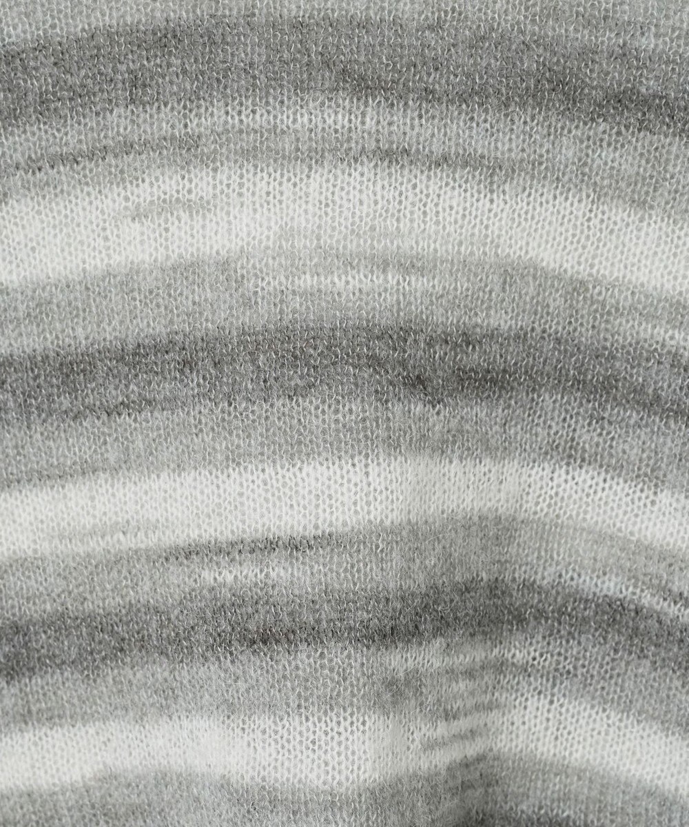 WEGO 段染めボーダーショートニット 