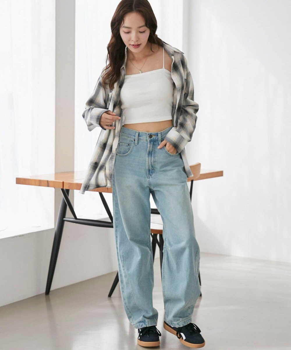 WEGO 【カップ付きインナー/SMサイズ展開】なちゅ盛れカップインショートキャミ 