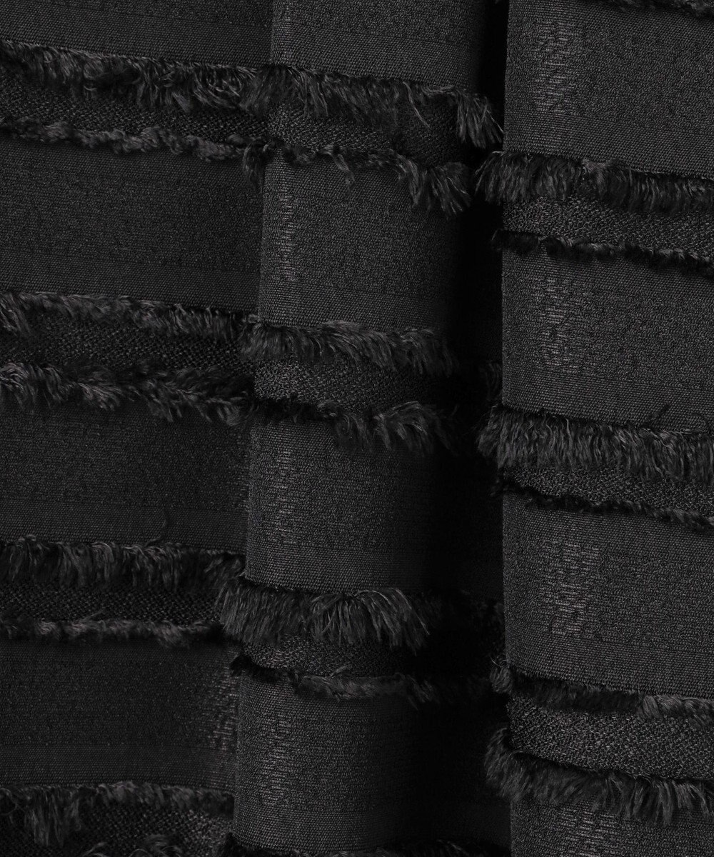 組曲 【WEB限定】ボーダーカットジャカード フレアスカート 