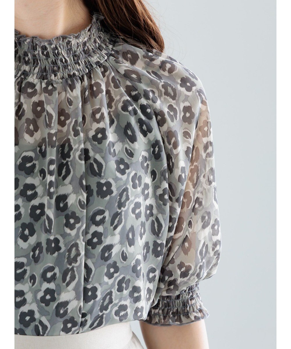 Te chichi パターンアソートシャーリングブラウス 