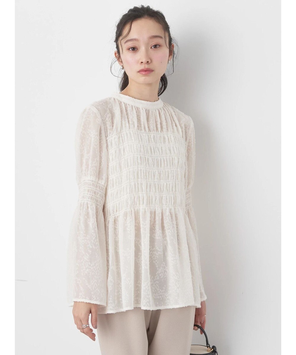 earth music&ecology ジャガードシャーリングプルオーバー 