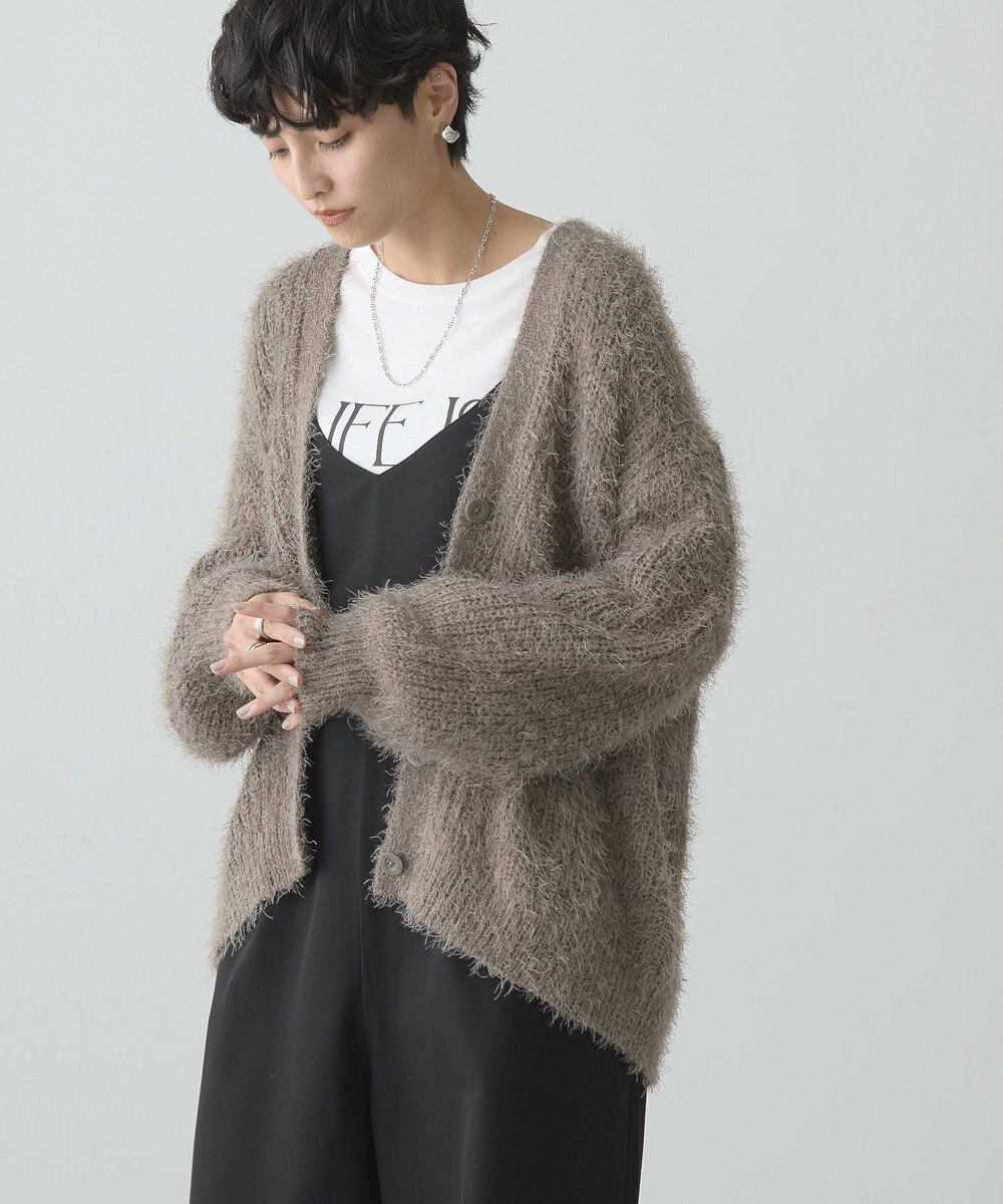 AMERICAN HOLIC Ｖネックシャギーニットカーディガン 