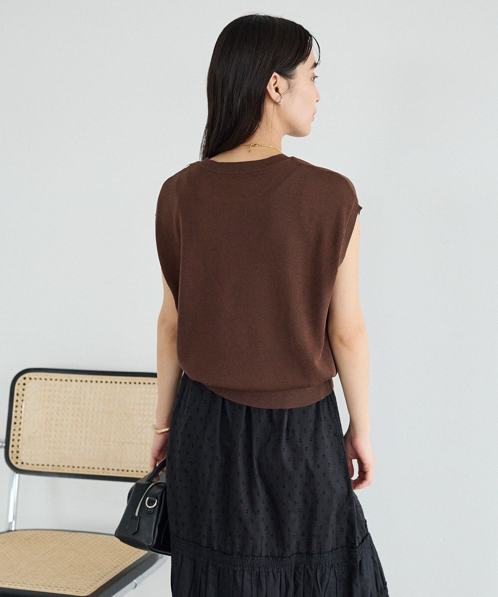 CRAFT STANDARD BOUTIQUE 【2点SET】ストール付きノースリーブニットプルオーバー 