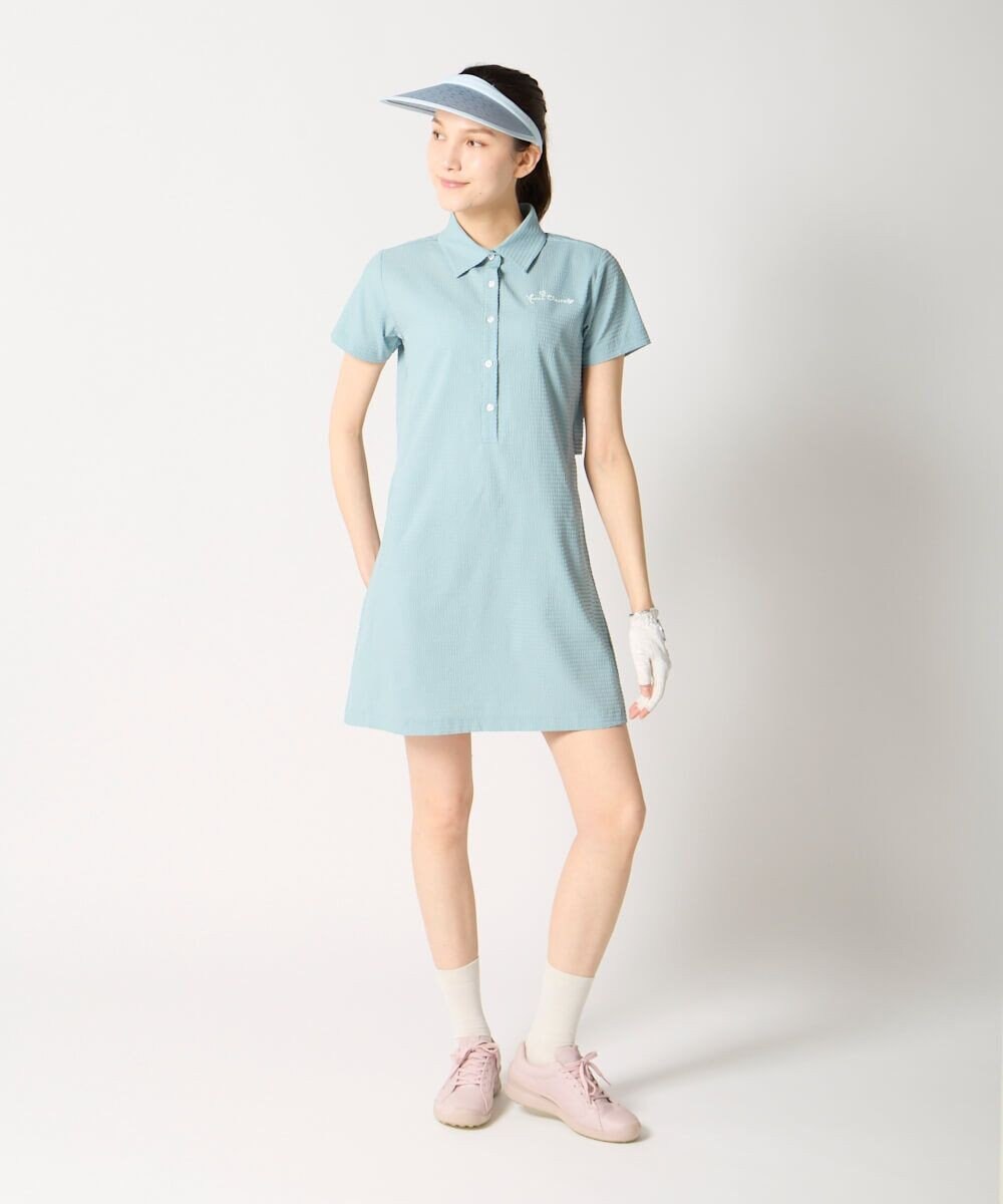 FILA GOLF／marie claire 【marie claire SPORT】 シアサッカーワンピース 