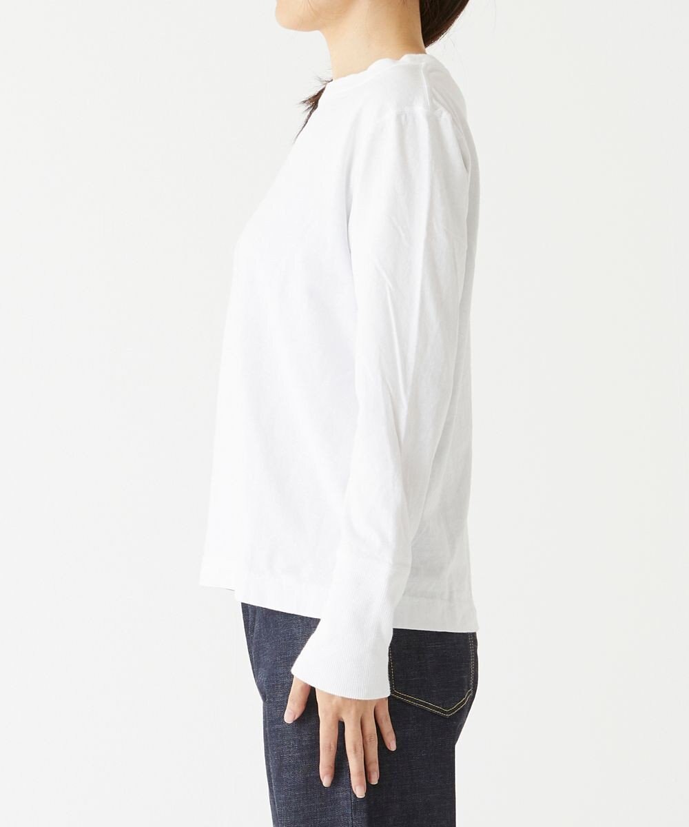 caqu caqu x GoodOn roundneck L/S tee  シンプルゆったりフィットシャツ 