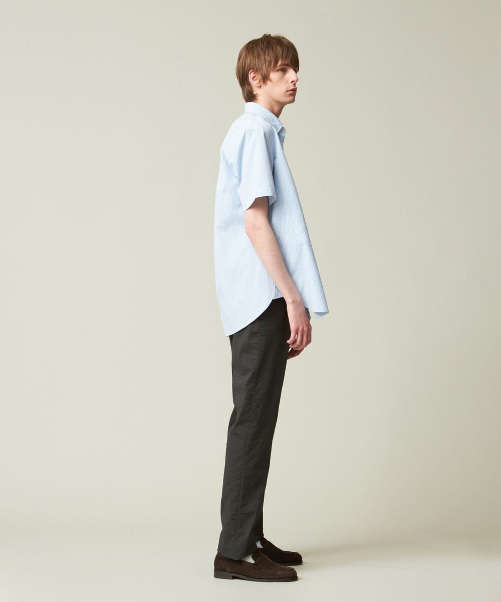 J.PRESS MEN 【クールマックス】サッカーストライプ／マイクロギンガムチェック シャツ/B.D 