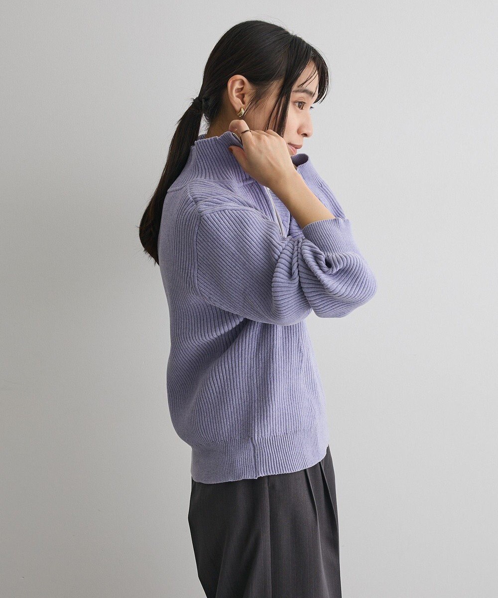 CRAFT STANDARD BOUTIQUE ミニモールハーフジップニットプルオーバー 