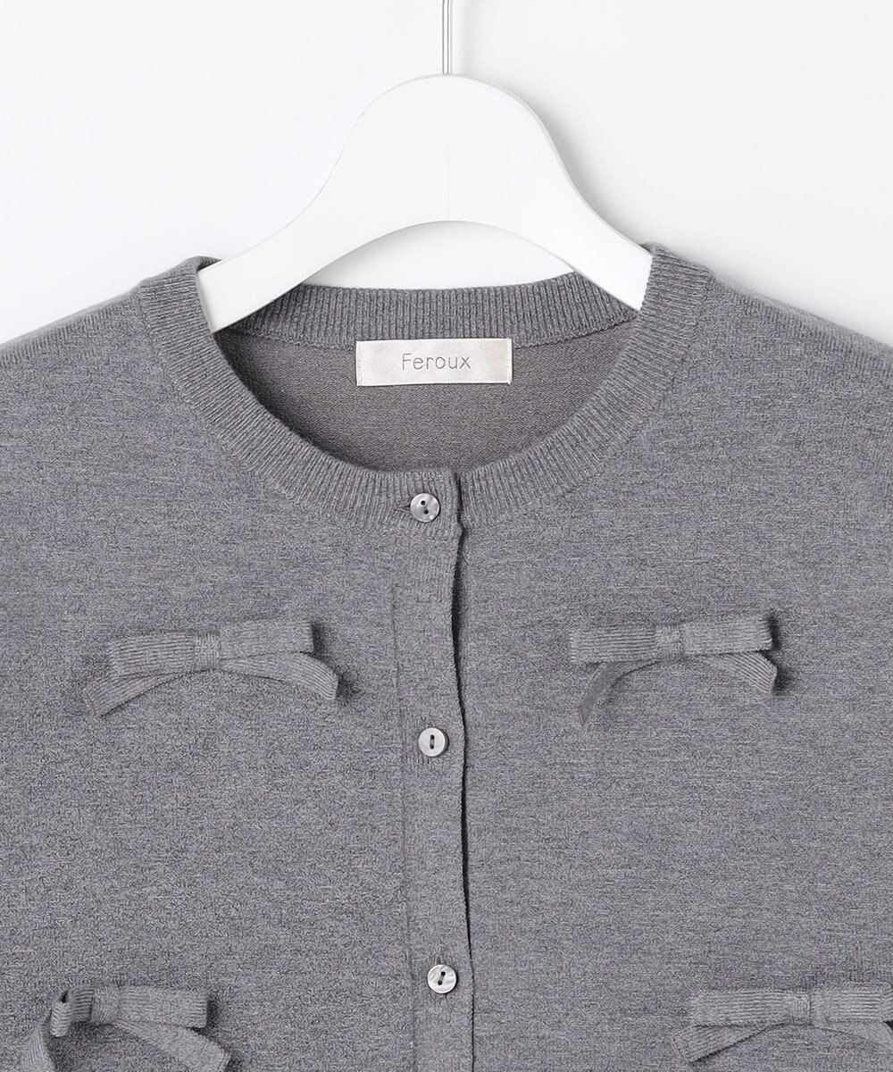 Feroux リボンディテール カーディガン 