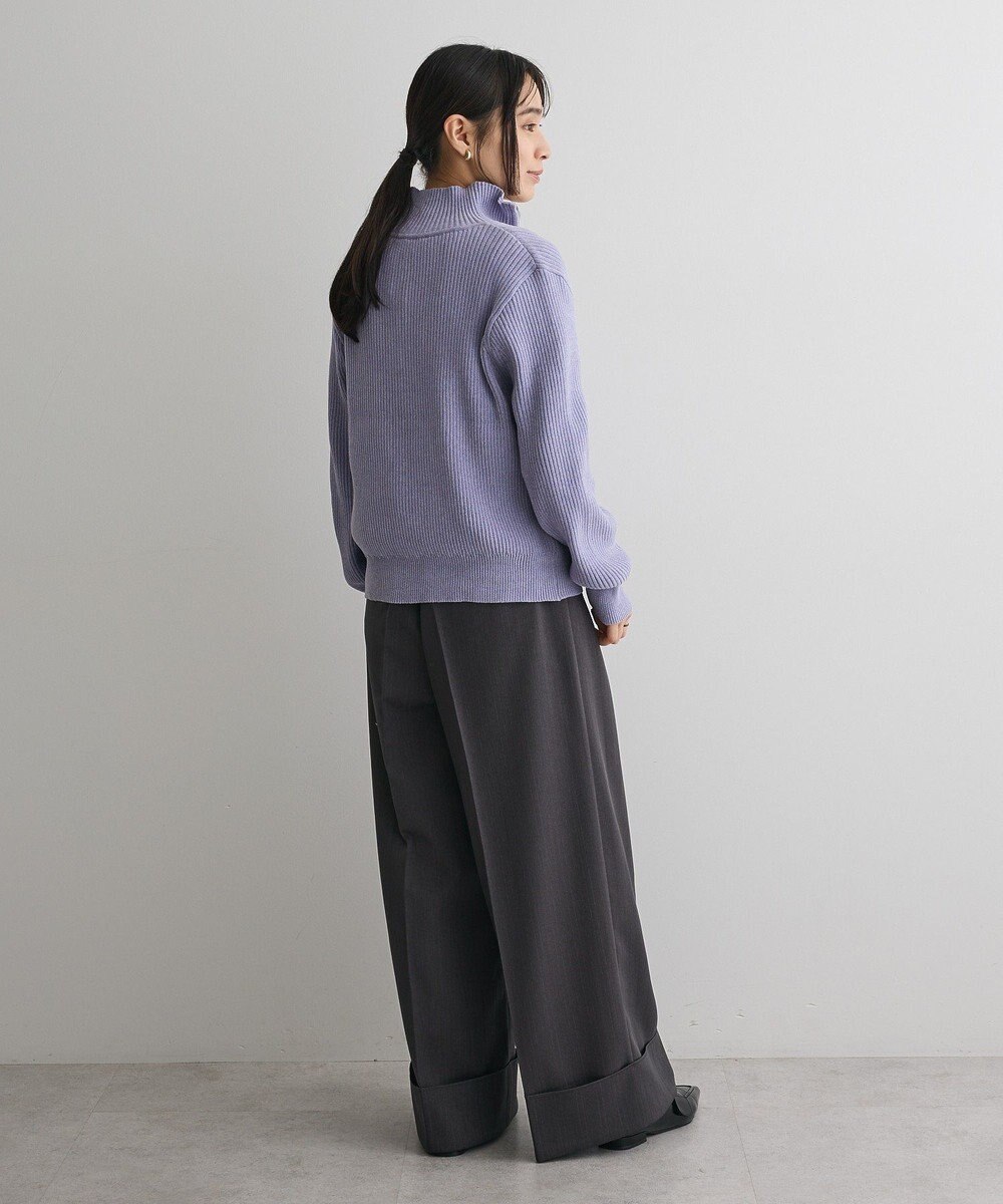 CRAFT STANDARD BOUTIQUE ミニモールハーフジップニットプルオーバー 