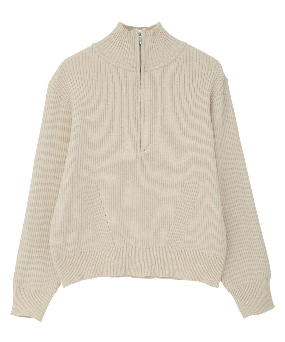 CRAFT STANDARD BOUTIQUE ミニモールハーフジップニットプルオーバー 