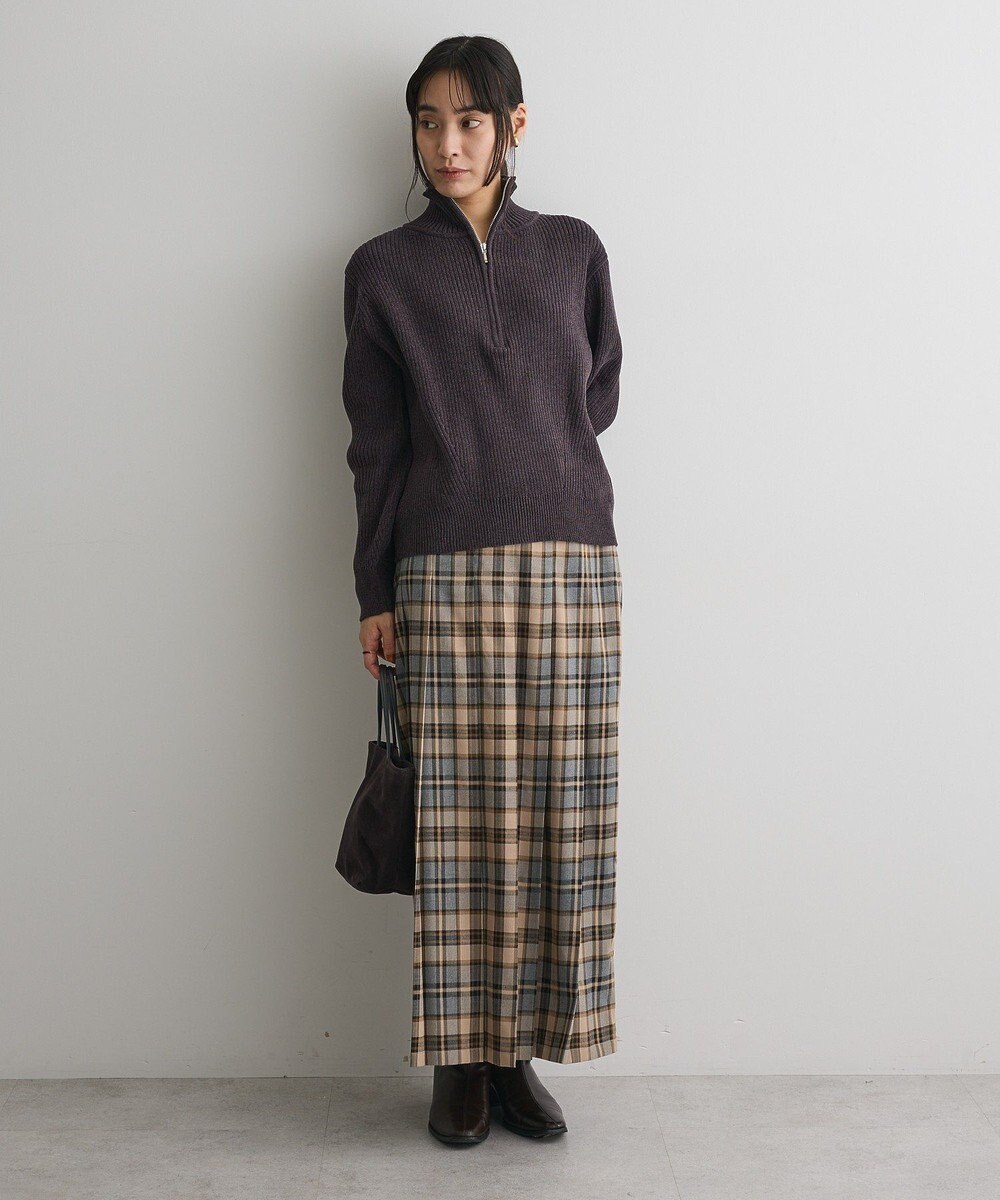 CRAFT STANDARD BOUTIQUE ミニモールハーフジップニットプルオーバー 