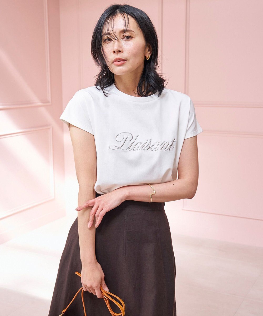 UNFILO 【新色追加】BEAUTY FORM-Tコットン ロゴフレンチT 